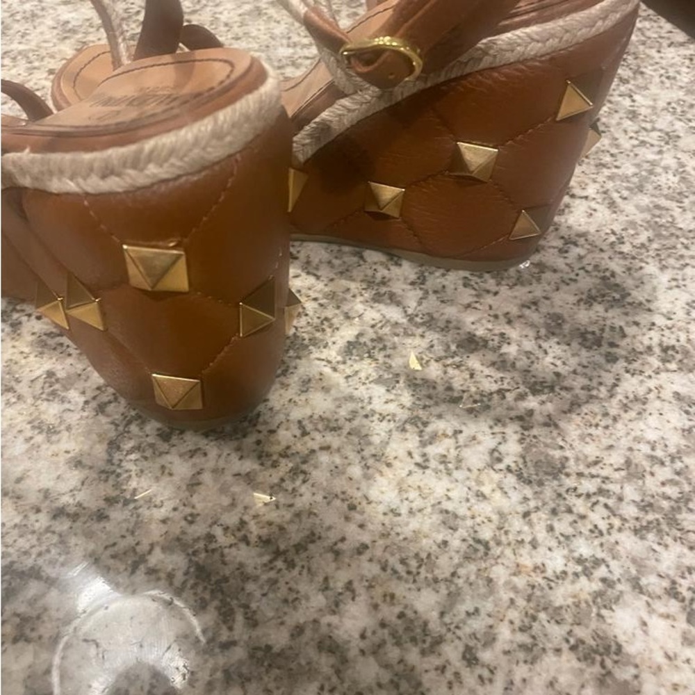 $1150 Valentino Garavani Roman Stud Quilted Espadrilles Sandals - Sz 9.5 US - Picture 2 of 8